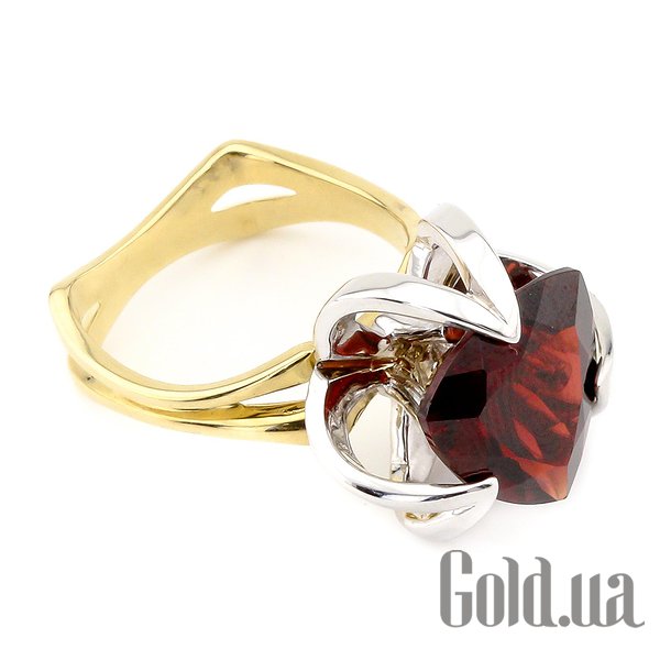 

Кольцо Украина, Женское золотое кольцо с гранатом, 16.5