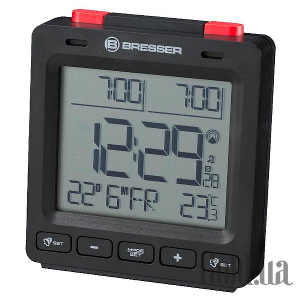 

Настольные часы Bresser, Настольные часы MyTime Easy II RC Black 8010061CM3000