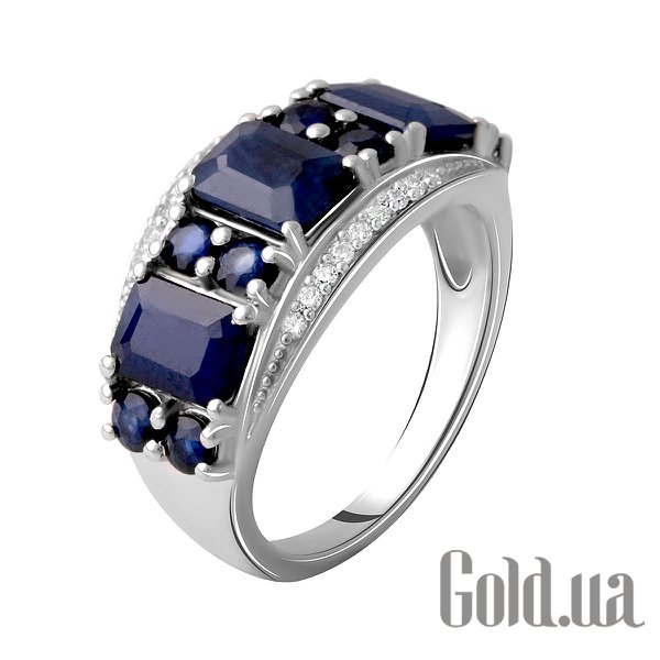 

Женские кольца Fresh Jewelry, Женское серебряное кольцо с куб. циркониями и сапфирами, 17.5