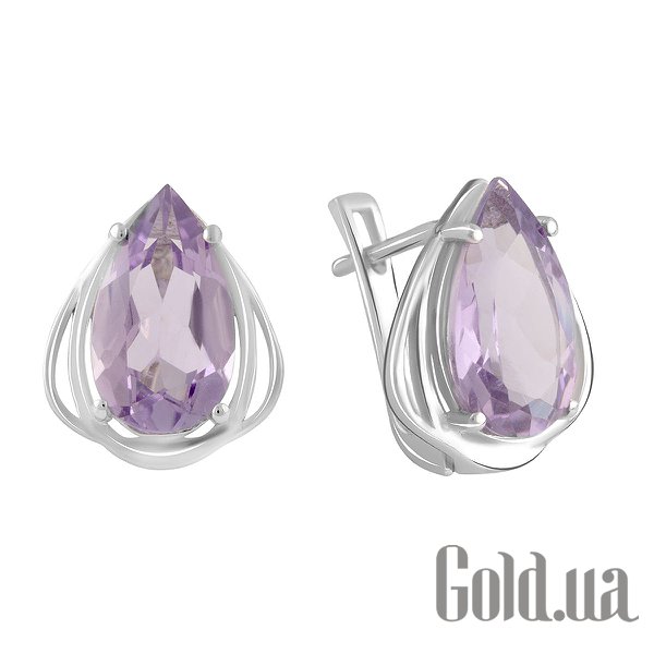 

Серьги Fresh Jewelry, Серебряные серьги с аметистами