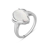 Женское серебряное кольцо с опалом