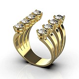 Женское золотое кольцо с бриллиантами, 1768943