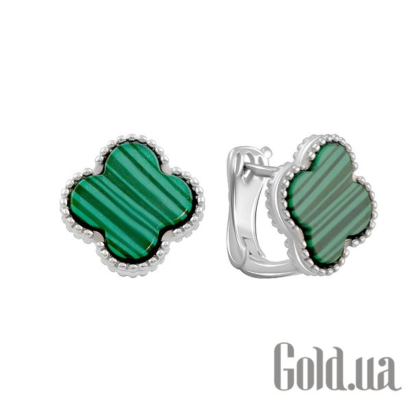 

Серьги Fresh Jewelry, Серебряные серьги с малахитами