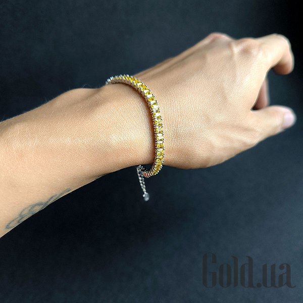 Жіночі браслети Fresh Jewelry Жіночий срібний браслет з куб. цирконіями, 16