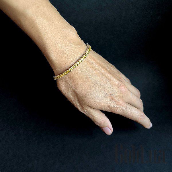 Жіночі браслети Fresh Jewelry Жіночий срібний браслет з куб. цирконіями, 16