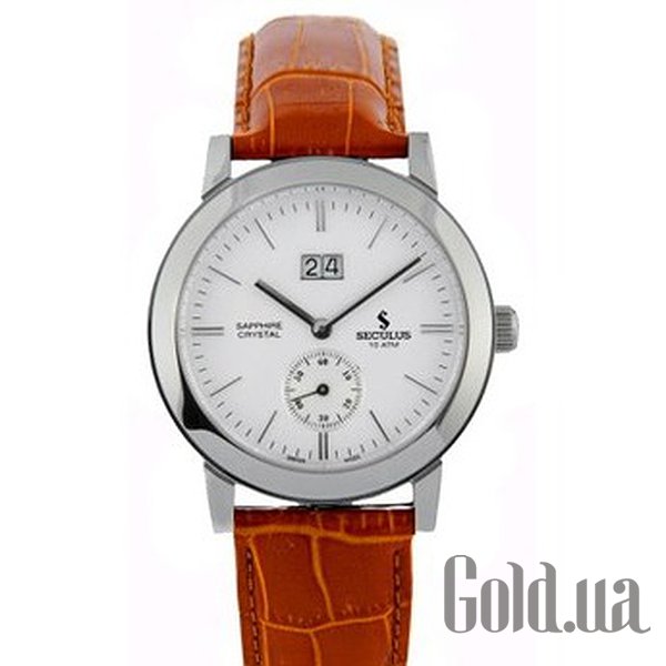 

Швейцарские часы Seculus, 9527.1.7331 white, honey