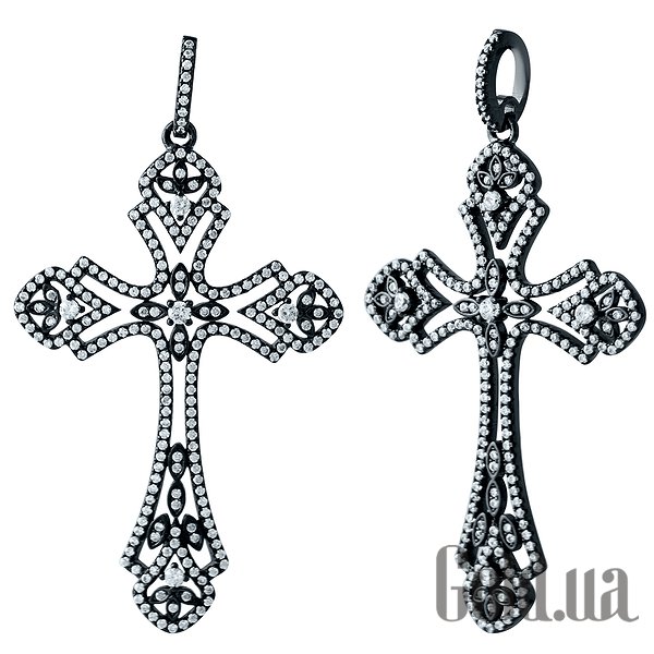 

Кулон-крестик Fresh Jewelry, Серебряный кулон с куб. циркониями