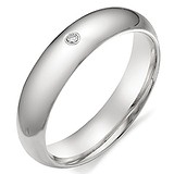 Золотое обручальное кольцо с бриллиантом, 1602800