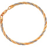 Женский серебряный браслет в позолоте, 1605360
