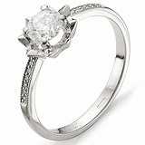 Золотое кольцо с бриллиантами, 1612272