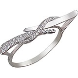 Женское серебряное кольцо с куб. циркониями, 1615344