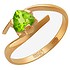Женское золотое кольцо с хризолитом - фото 1