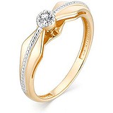Золотое кольцо с бриллиантом, 1622256