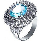 Женское серебряное кольцо с топазом, 1645808