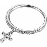 Женское серебряное кольцо с куб. циркониями, 1668848