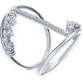 Женское серебряное кольцо с куб. циркониями, 1669104