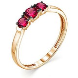 Женское золотое кольцо с рубинами, 1686000
