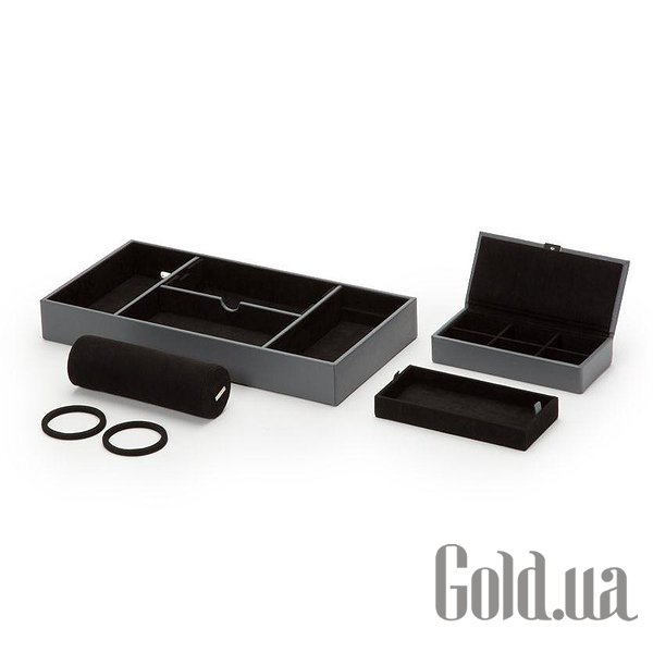 Скринька для годинника Wolf Шкатулка для годин Howard Valet Tray W / Roll Grey 465165