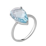 Женское серебряное кольцо с топазом, 1737968