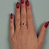 Bibigi Женское золотое кольцо с бриллиантами и рубином - фото 3