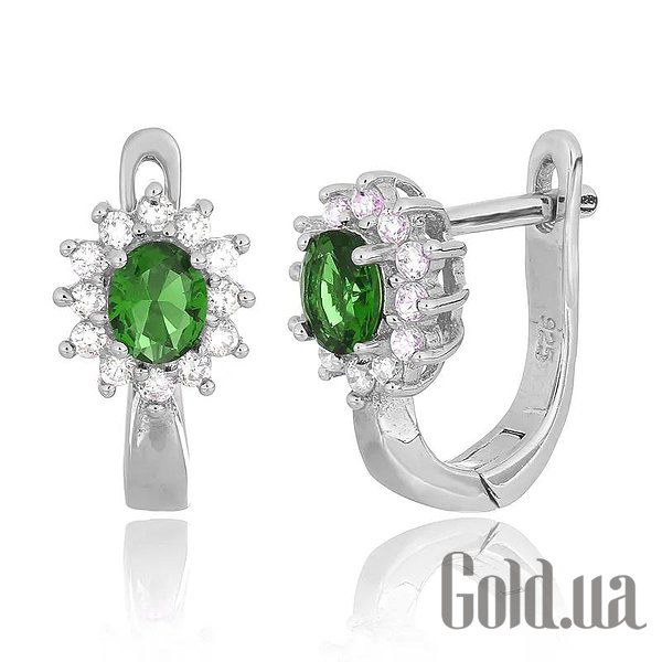 

Серьги Silvex925, Серебряные серьги с куб. циркониями