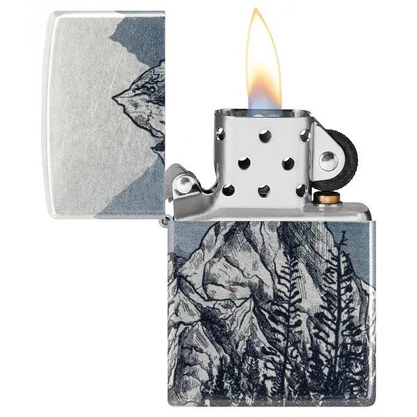 Zippo Зажигалка Mountains Sketch Design 46280 46280 – изображение 3