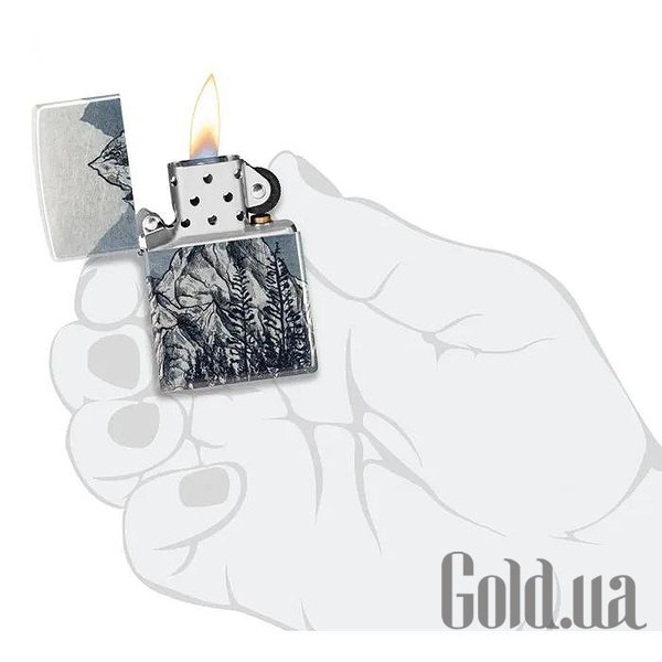 Zippo Зажигалка Mountains Sketch Design 46280 46280 – изображение 5