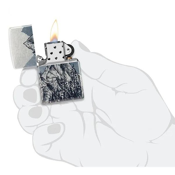 Zippo Зажигалка Mountains Sketch Design 46280 46280 – изображение 5