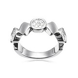 Pierre Cardin Женское серебряное кольцо с куб. циркониями, 051952
