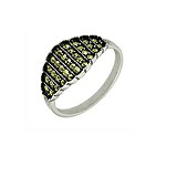 Женское серебряное кольцо с марказитами, 1516785