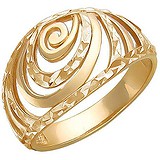 Женское серебряное кольцо в позолоте, 1608177