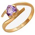 Женское золотое кольцо с аметистом - фото 1