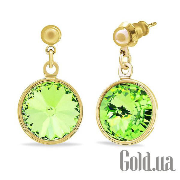

Серьги с подвесками Kobi, Желтый, Серьги с кристаллами Swarovski в позолоте