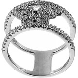 Женское серебряное кольцо с куб. циркониями, 1669105