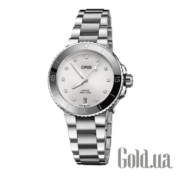 

Швейцарские часы Oris, Женские часы Aquis Date Diam 733.7731.4191 MB 8.18.05P