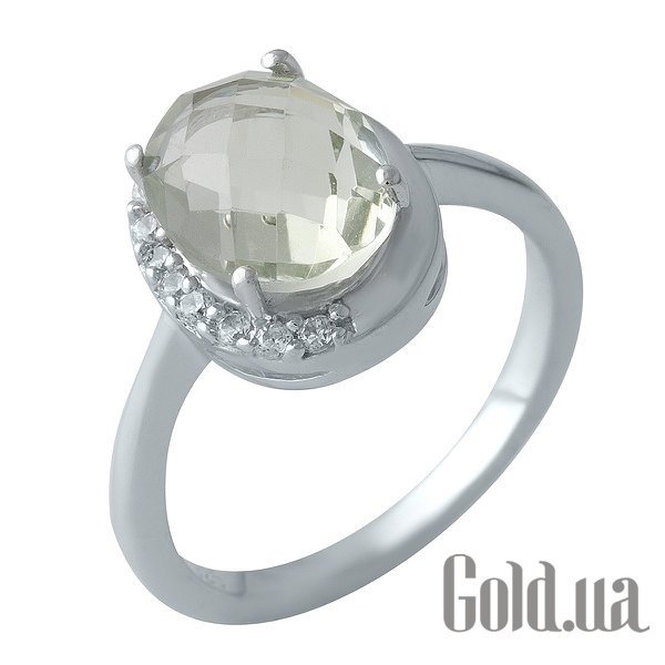 

Женские кольца Fresh Jewelry, Женское серебряное кольцо с аметистом и куб. циркониями, 17