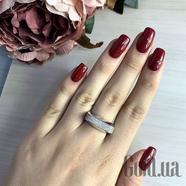 Каблучка Fresh Jewelry Жіноча срібна каблучка з куб. цирконіями, 17