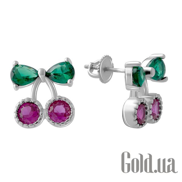 

Серьги-гвоздики Fresh Jewelry, Серебряные серьги с куб. циркониями