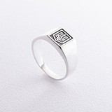 Мужское серебряное кольцо (onx112724), фото