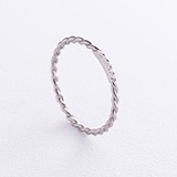 Серебряное обручальное кольцо с куб. циркониями (onx7051), фото