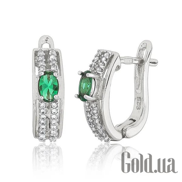 

Серьги Silvex925, Серебряные серьги с куб. циркониями