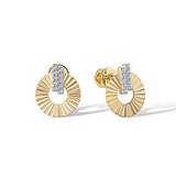 Золотые серьги с бриллиантами