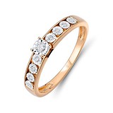Золотое кольцо с бриллиантами, 1547250