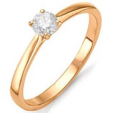 Золотое кольцо с бриллиантом, 1554930