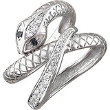 Женское серебряное кольцо с куб. циркониями, 1616882