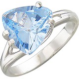 Женское серебряное кольцо с топазом, 1619954