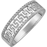 Женское серебряное кольцо с куб. циркониями, 1628146