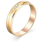 Золотое обручальное кольцо с бриллиантами, 1633522