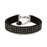 Жіночий браслет з мистецтв. замші з кристалами Swarovski, 1644530