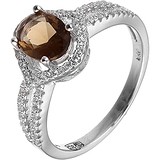 Женское серебряное кольцо с куб. циркониями, 1668850